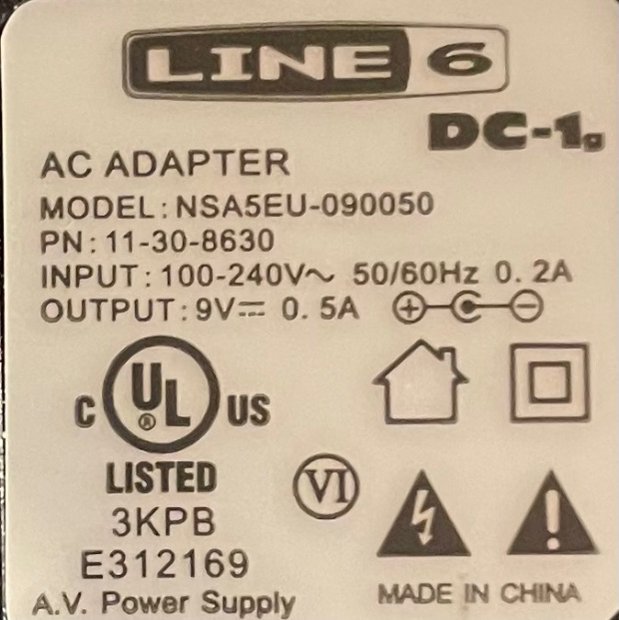 IMG_8390.jpeg (109.31 KiB) Viewed 281 times Line 6 Power supply